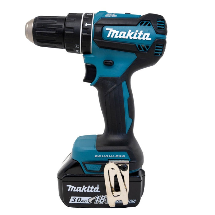 Makita Combi Drill Cordless 2x3.0Ah Li-Ion 18V DHP485F001 Brushless Compact - Image 3