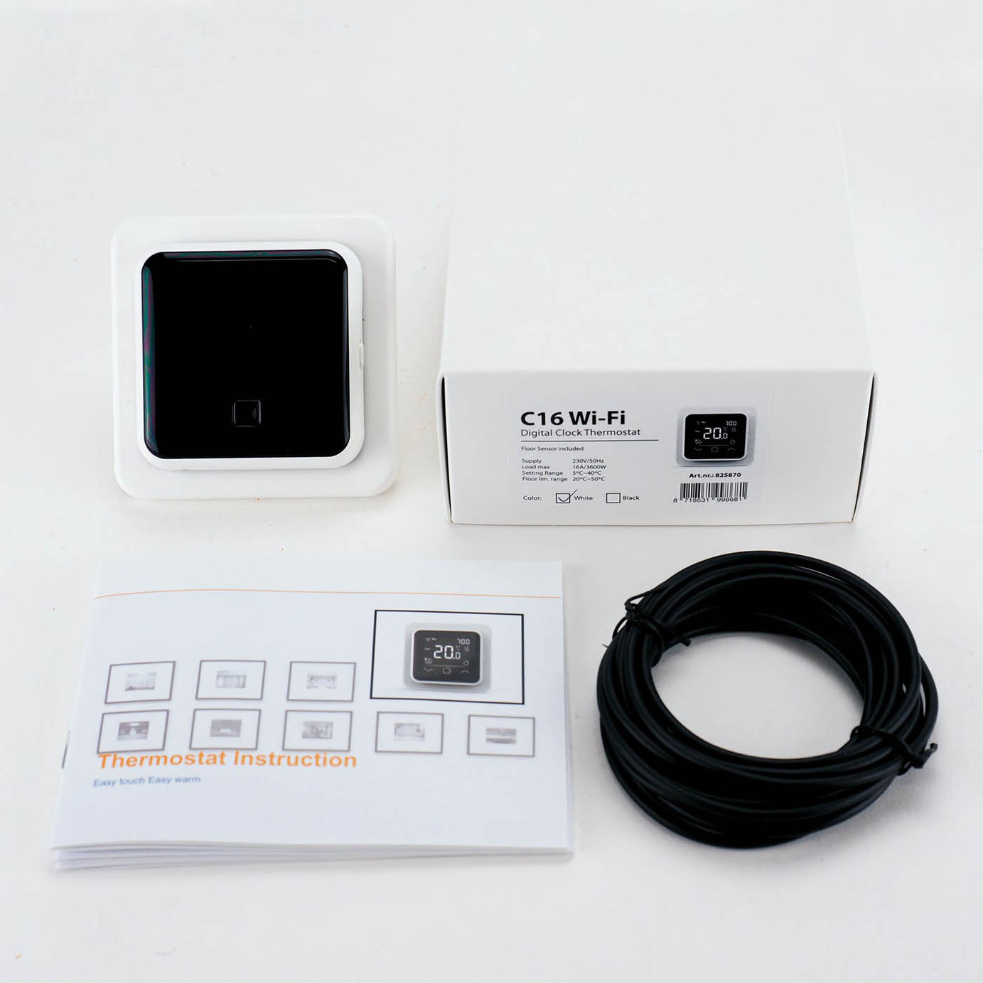 Klima Smart Thermostat 825850 White Digital Touch Control Programmable - Image 2