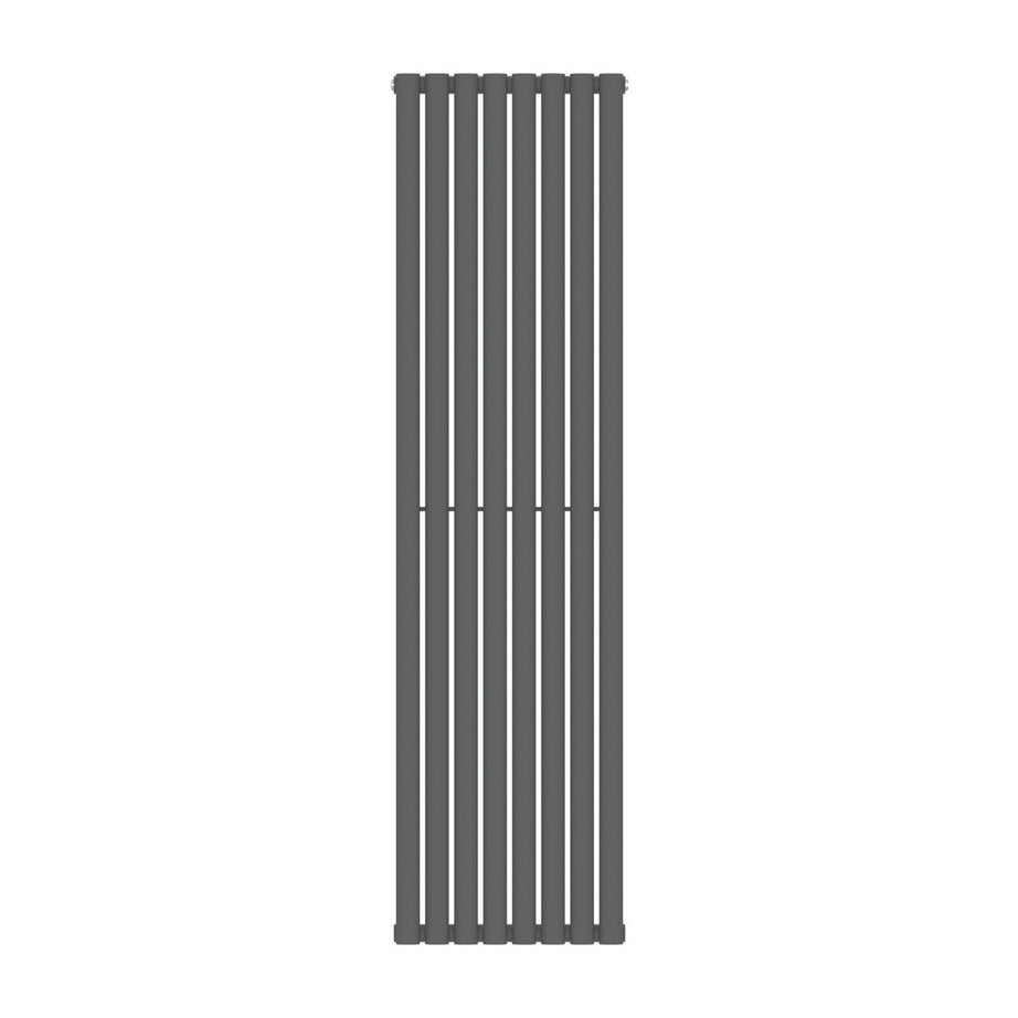Designer Radiator Anthracite Thermodynamic Vertical Flat Panel (H)180x(W)48cm - Image 3