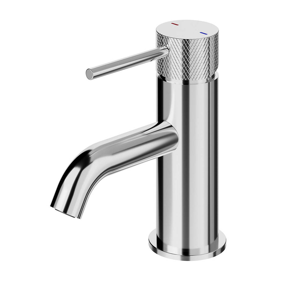 Basin Tap Mono Mixer Chrome Ceramic Cartridge Clicker Waste Bathroom Modern - Image 1