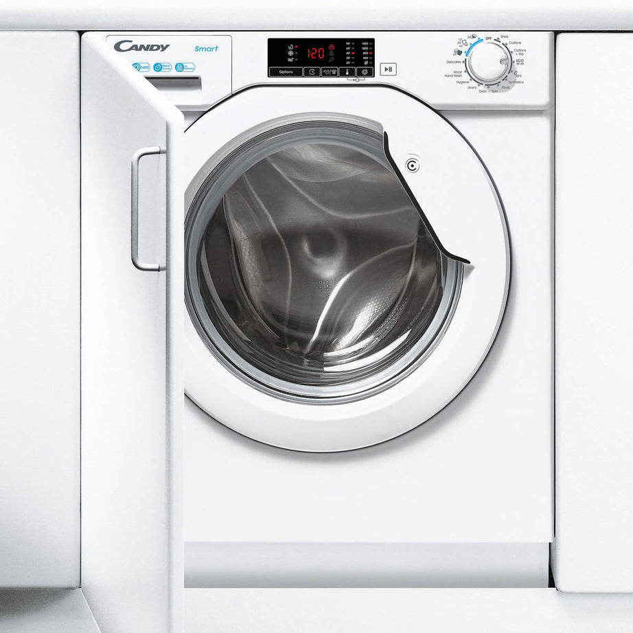Candy Integrated Washing Machine 8Kg CBW48D1W4-80 White Built In 1400rpm - Image 4