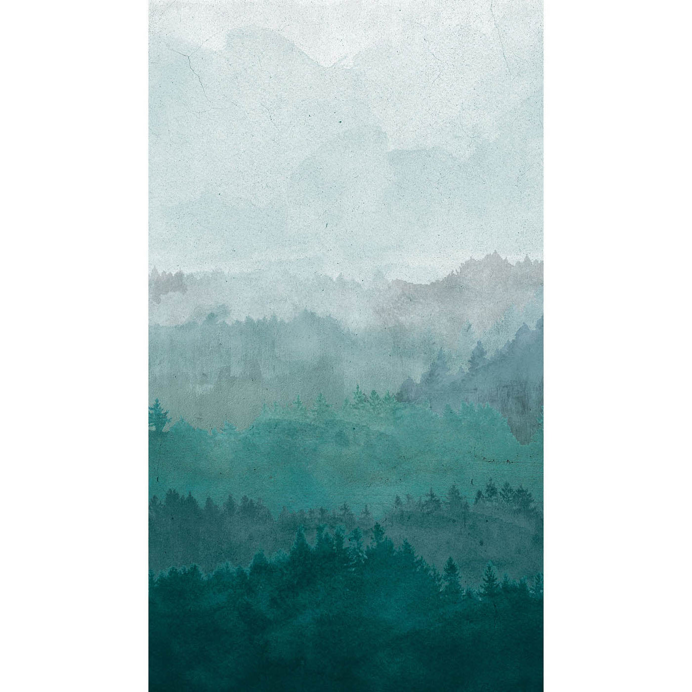 Wallpaper Mural Matt Green Forest Landscape Removable Washable Modern 4.45m² - Image 3