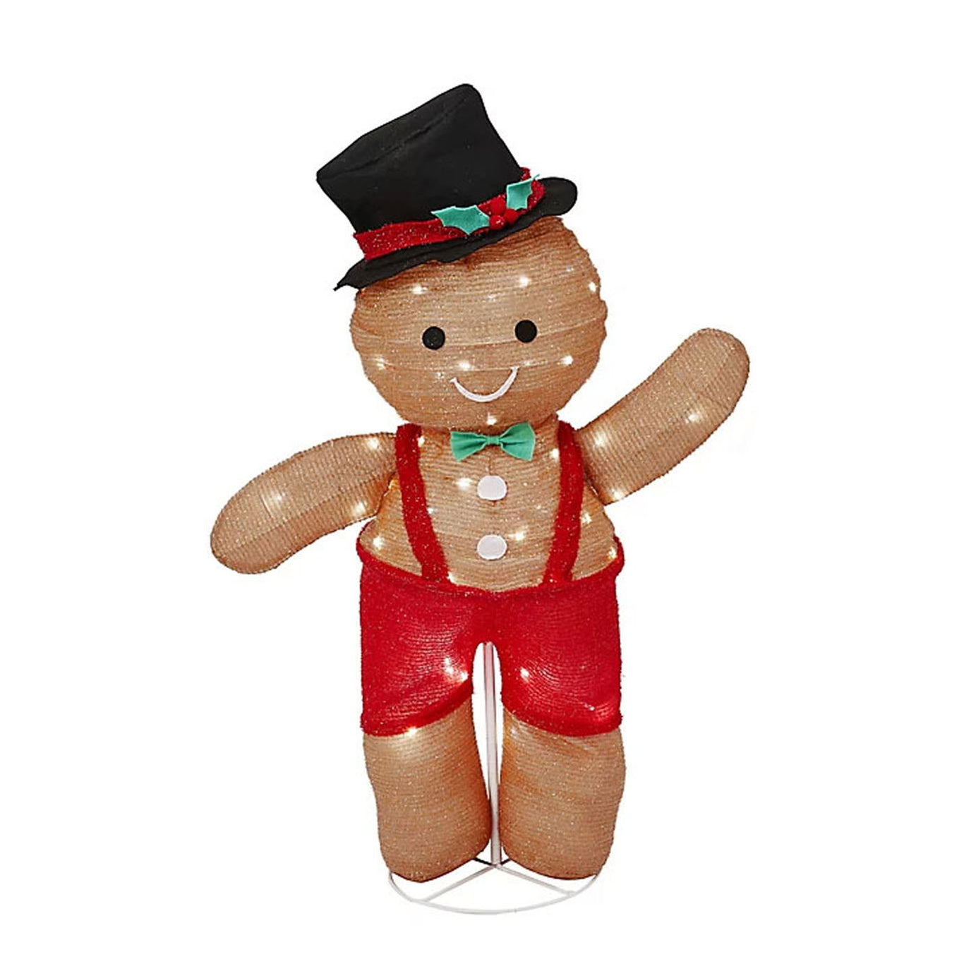 Christmas Light Gingerbread Man 90cm Pop Up LED Multicolour Freestanding 3.6W - Image 1