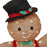 Christmas Light Gingerbread Man 90cm Pop Up LED Multicolour Freestanding 3.6W - Image 4