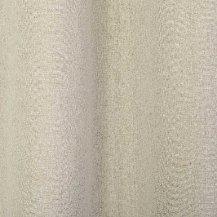 Eyelet Curtain Pair Beige Plain Lined Bay Windows Woven Effect (W)167 (L)228cm - Image 4