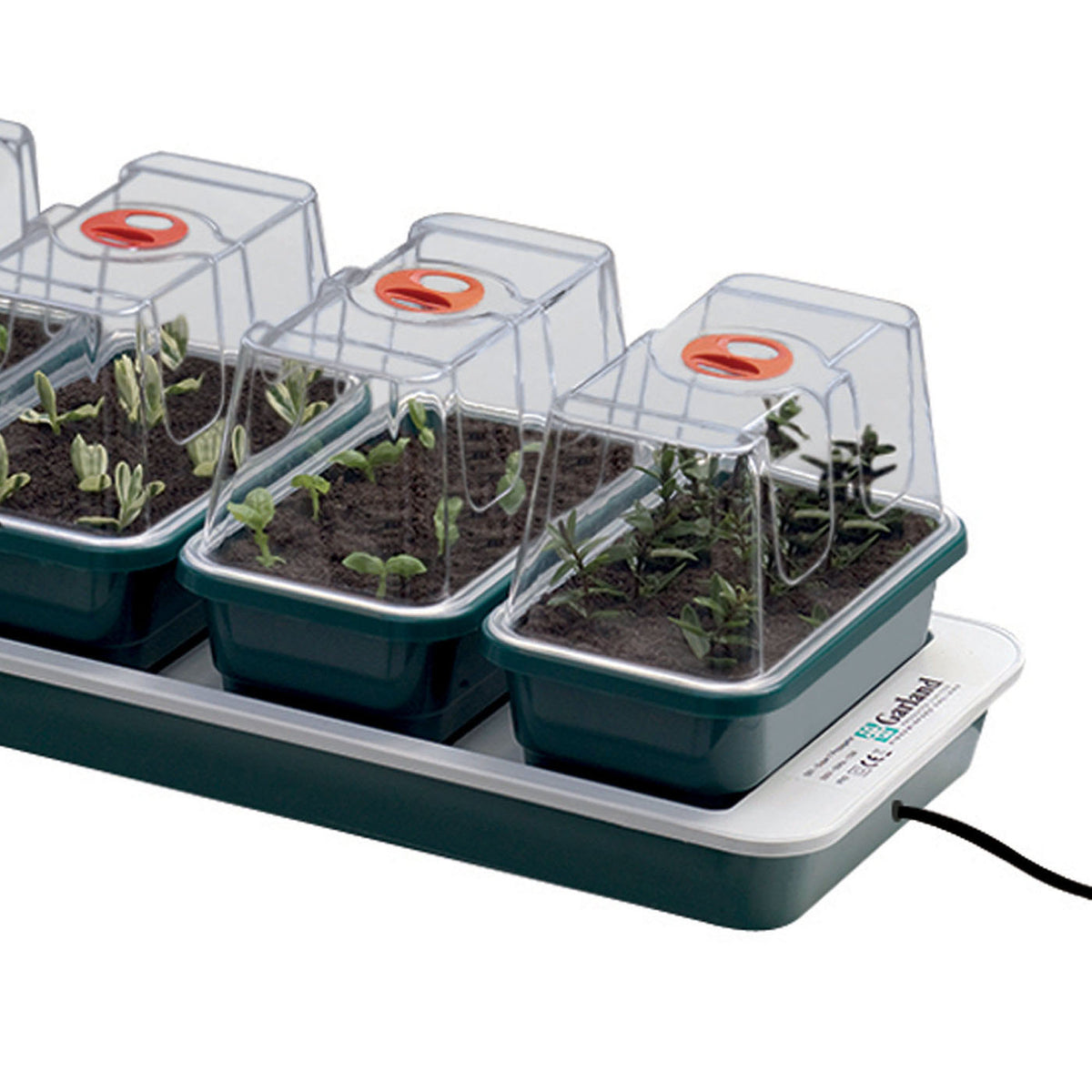 Windowsill Propagator Electric 7 Trays Plant Nursery Plastic Lid Heated 13W 230V - Image 3