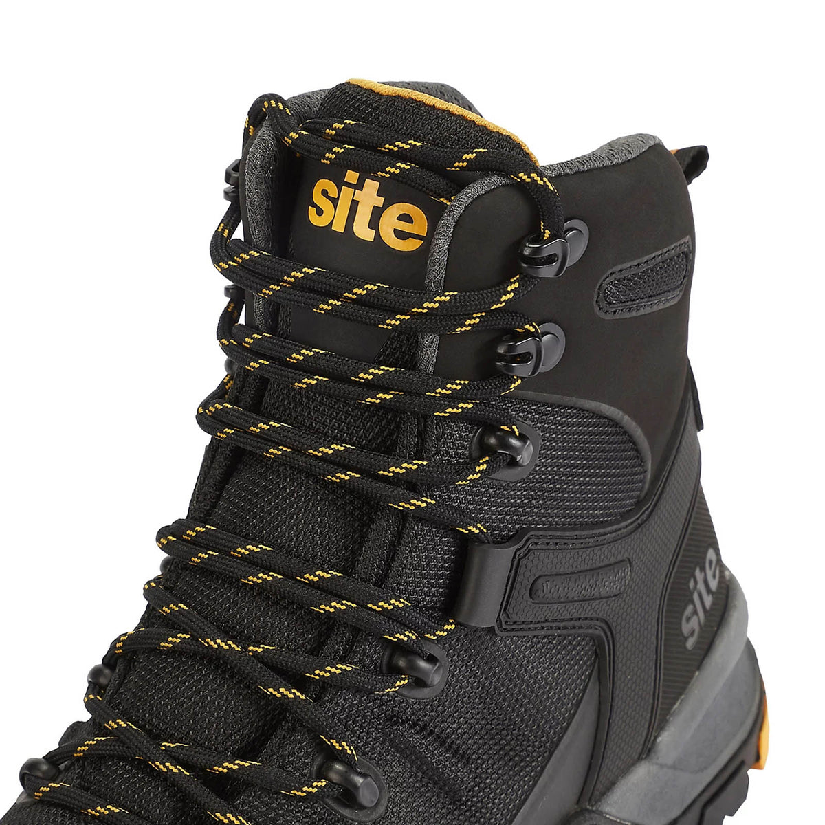 Site Densham Safety Boots Black Steel Toe Work Footwear Shoes Size 10 - Image 5