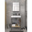 Bathroom Mirror Vertical Matt Black Rectangular Wall Mounted (H)70cm (W)50cm - Image 3