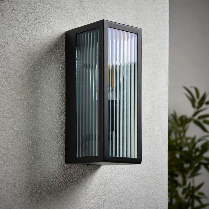 Longham Fixed Matt Black Mains-powered (wired) Outdoor Dimmable Wall light - Image 3