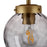 Ceiling Light Flush Pendant Outdoor Gold Smoked Glass Dimmable Weatherproof 15W - Image 4