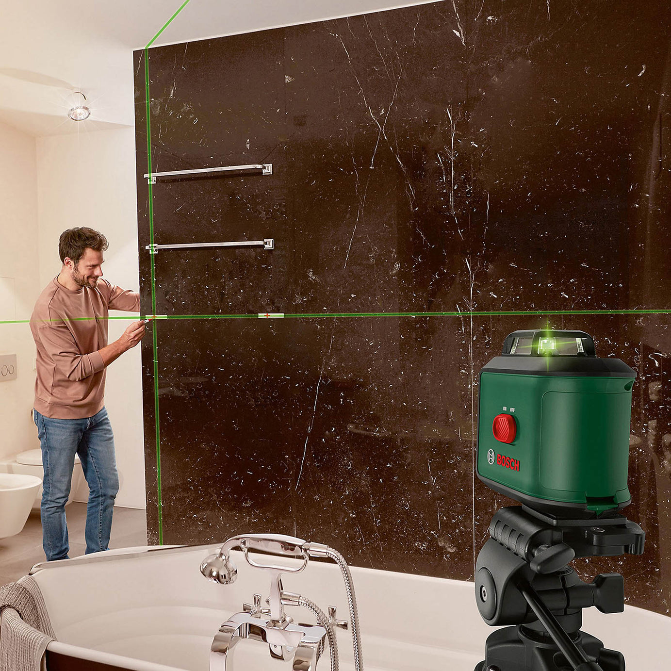 Bosch Laser Level Green Self Levelling Horizontal And Vertical Compact - Image 3