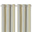 Paeru Yellow Stripes Lined Eyelet Curtain (W)167cm (L)183cm, Pair - Image 1