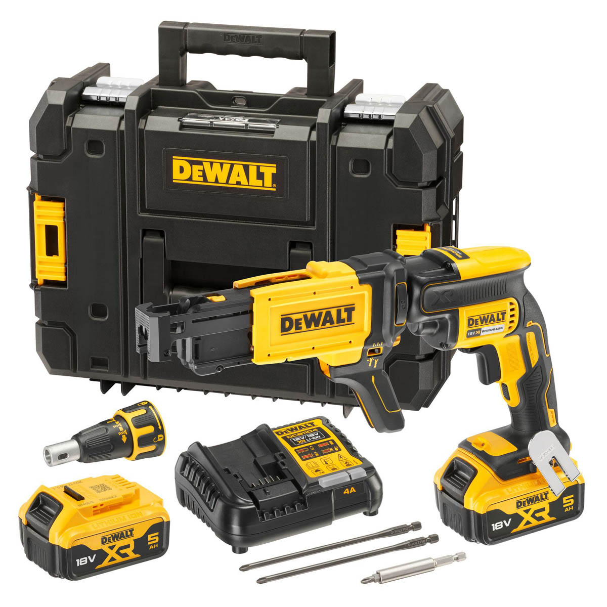 DeWalt Drywall Screwdriver Cordless DCF620P2K-GB Brushless 18V 2 x 5Ah XR Li-Ion - Image 3