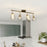 LED Spotlight Bar 4 Way Industrial Round Glass Shades Kitchen Dining Room Modern - Image 2