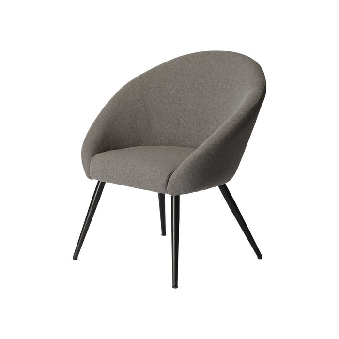 Relaxer Chair Indoor Dark Grey Linen Effect Livingroom (H)845(W)730(D)665mm - Image 1