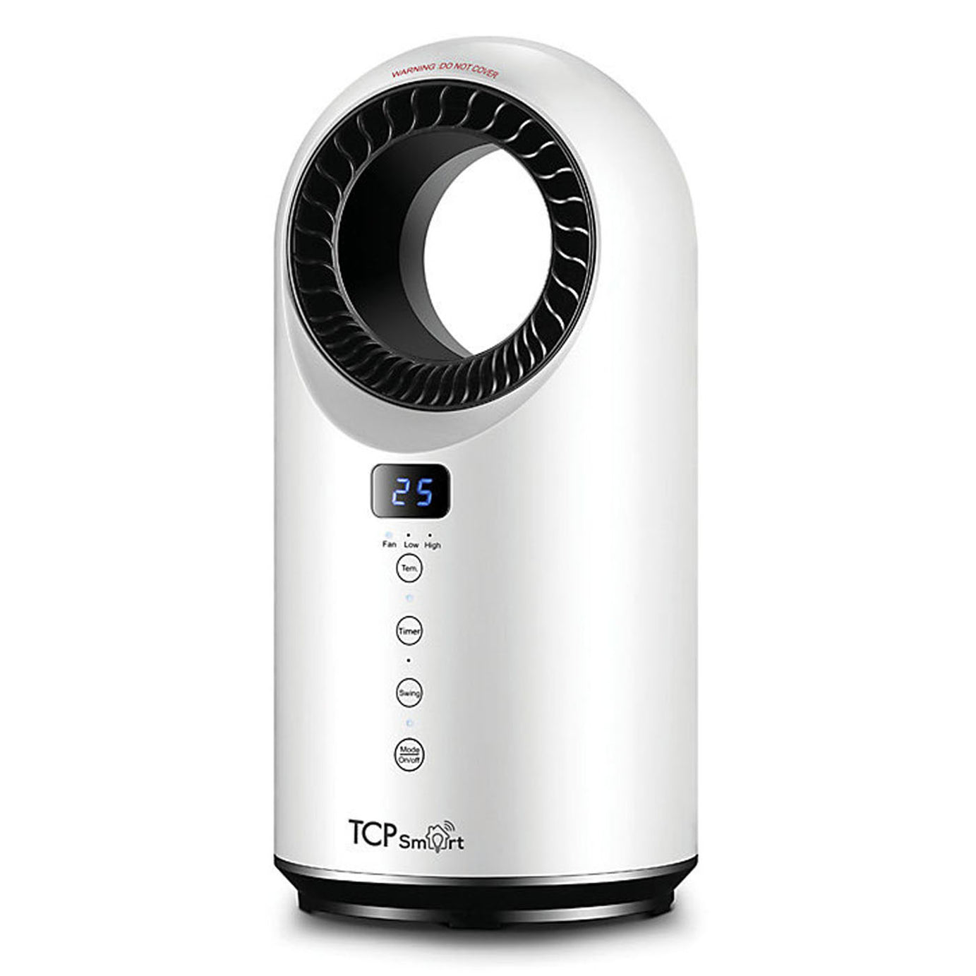 TCP Fan Heater Bladeless Smart LED White Freestanding Plastic IPX0 1500 W - Image 1