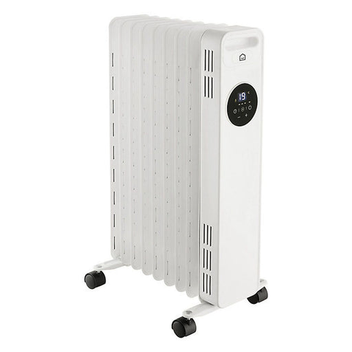 Oil Filled Radiator 2000W White Space Heater Portable LED Display Remote Control - Image 1