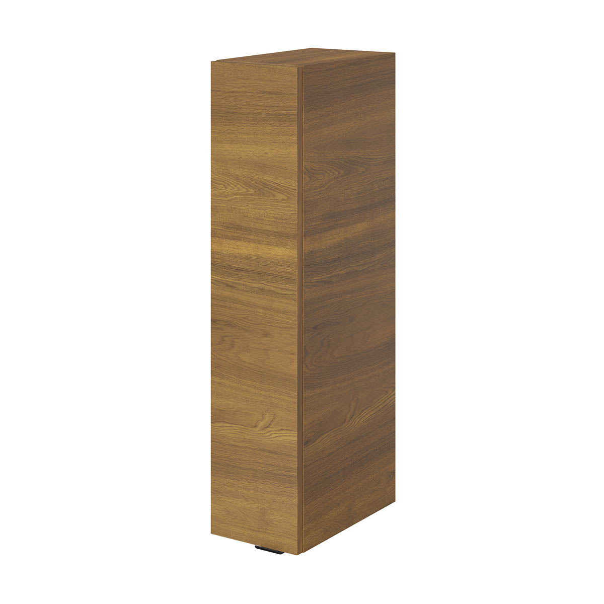Bathroom Wall Cabinet Walnut Effect Shelves Single Door Storage Cupboard - Image 1