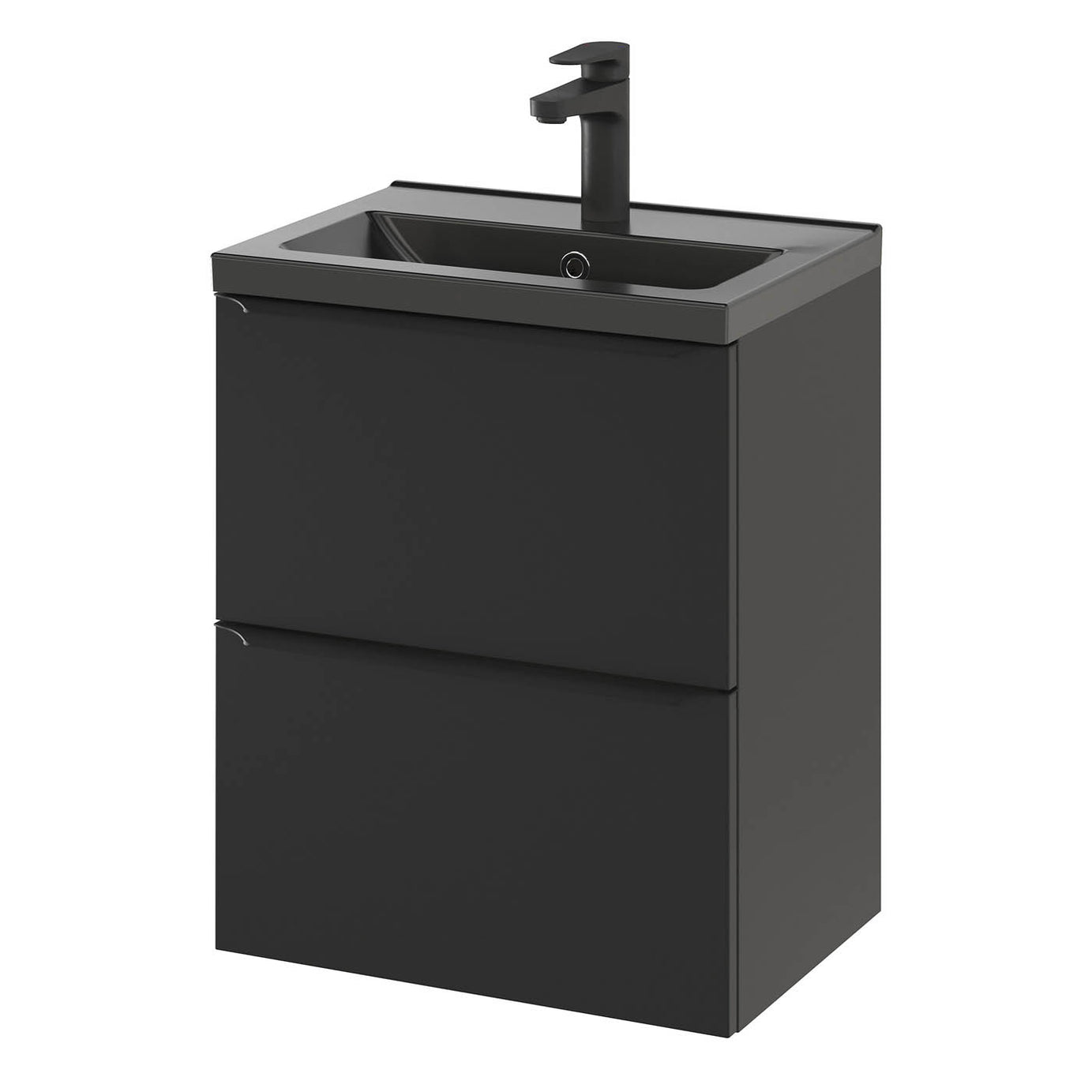 GoodHome Imandra Slimline Matt Black Wall-mounted Bathroom Cabinet H600mm W500mm - Image 8