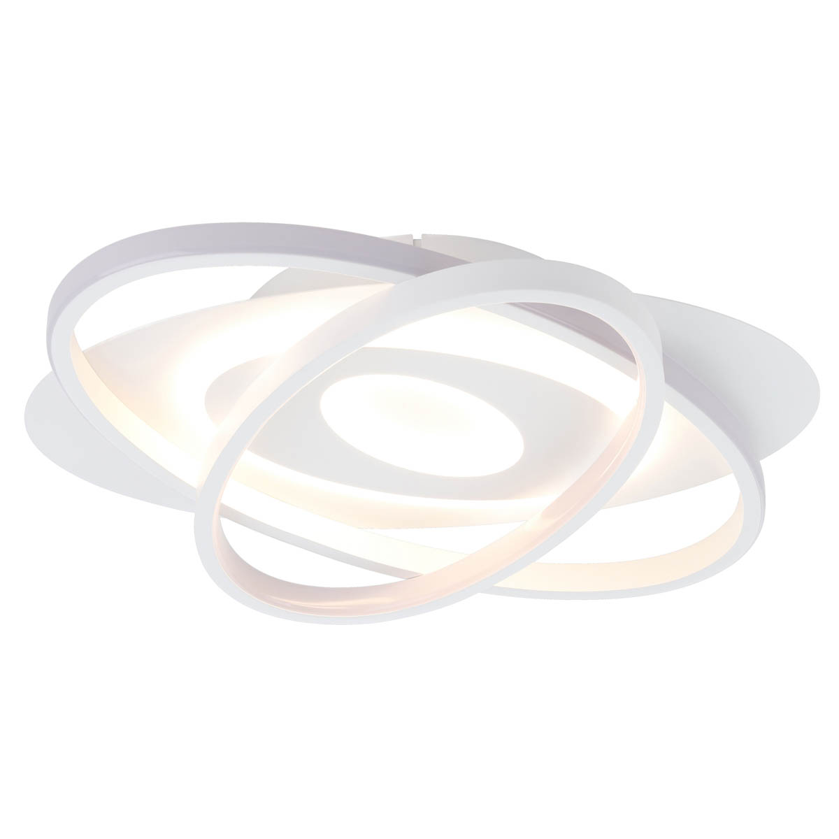 LED Ceiling Light Round Matt Metal Plastic Warm White 3300lm Living Bedroom - Image 1