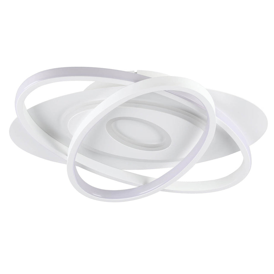 LED Ceiling Light Round Matt Metal Plastic Warm White 3300lm Living Bedroom - Image 3