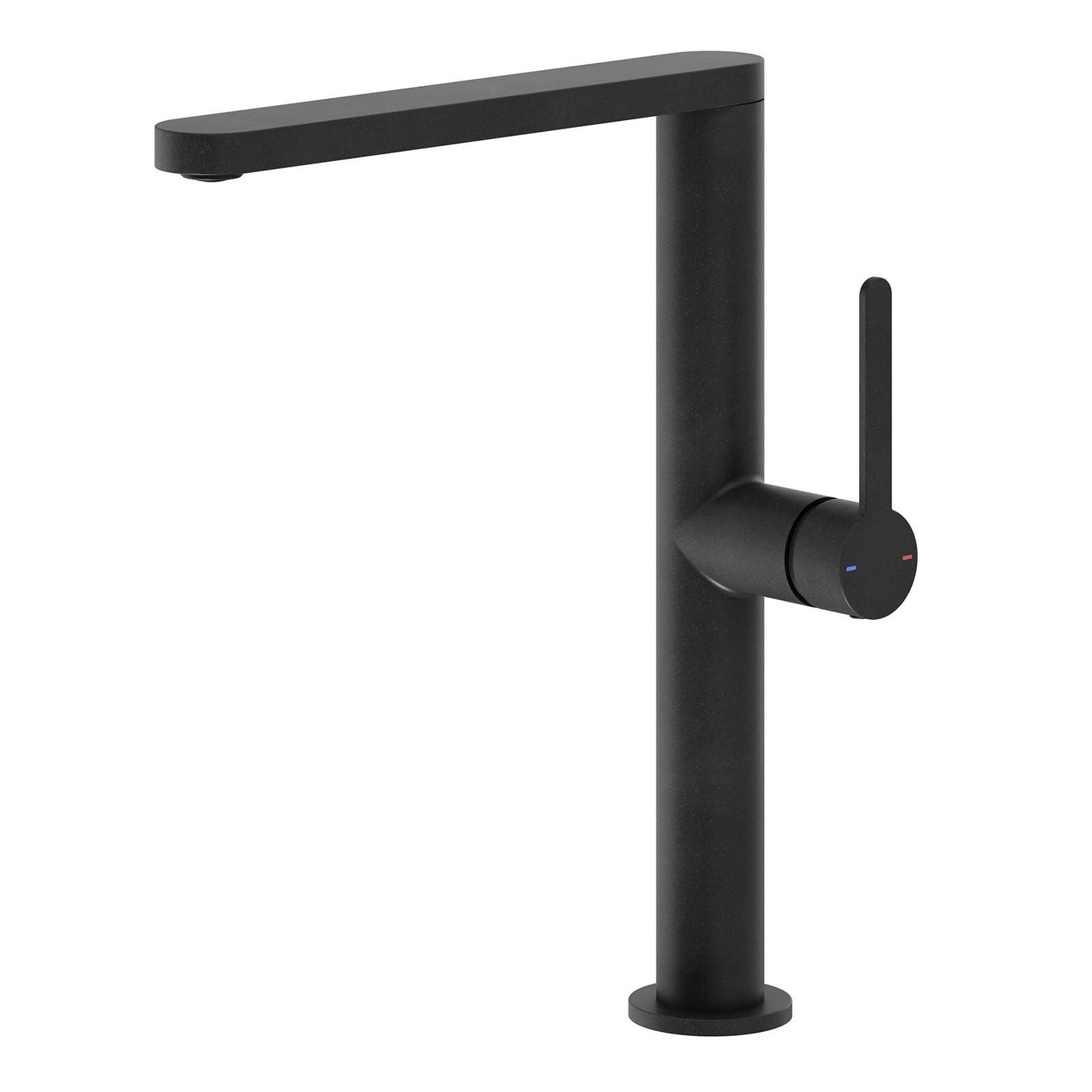 Kitchen Sink Tap Mixer Black Graphite Effect Single Side Lever Modern Faucet - Image 1