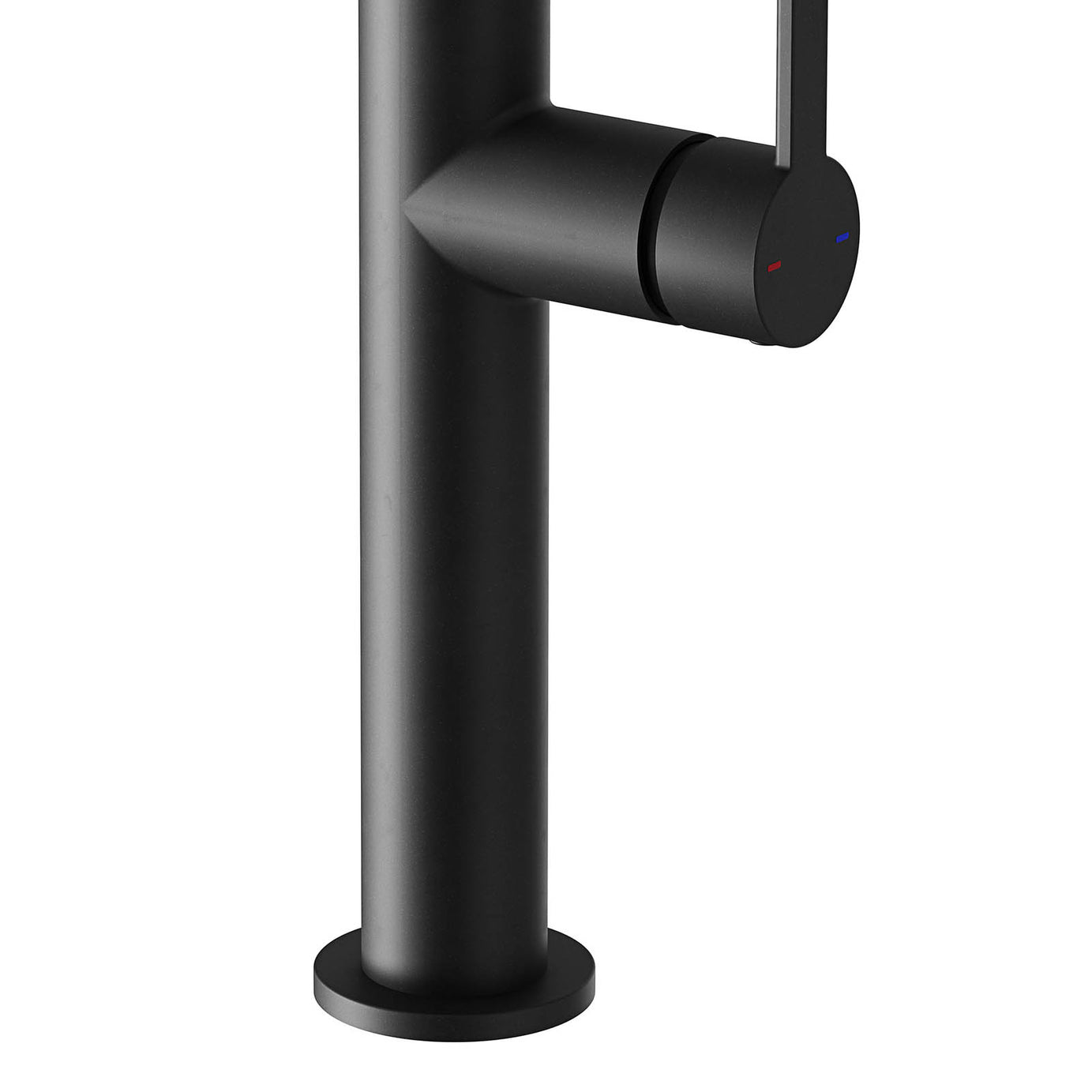 Kitchen Sink Tap Mixer Black Graphite Effect Single Side Lever Modern Faucet - Image 5