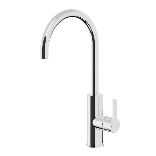 Kitchen Tap Mixer Chrome Single Lever Swivel Spout Contemporary Faucet - Image 1