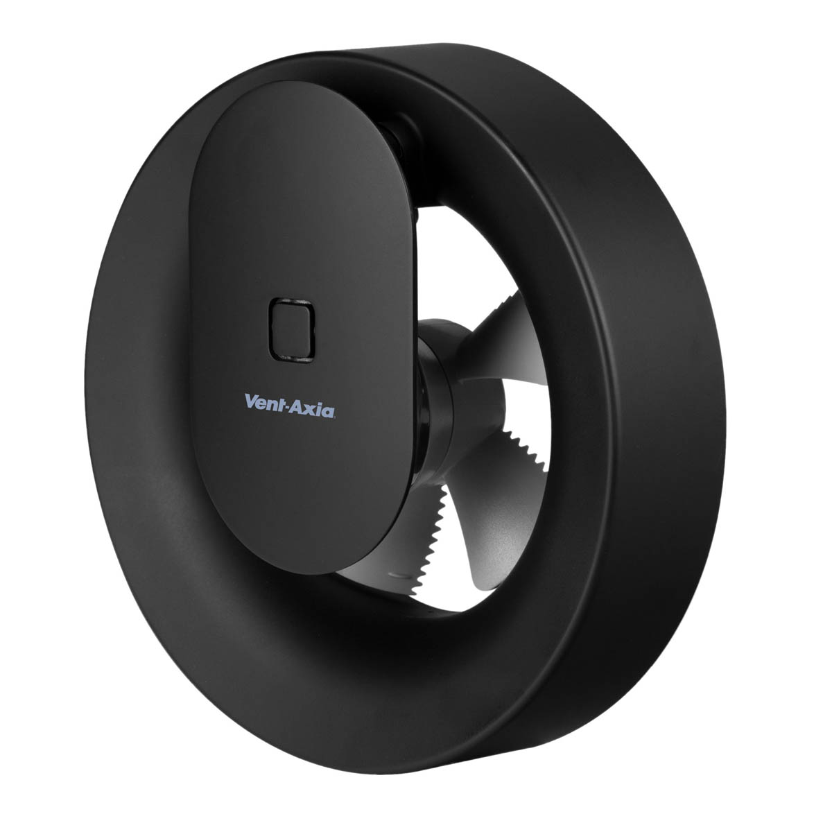 Vent-Axia Bathroom Extractor Fan 496711 Smart Black Round App Control (Dia)99mm - Image 1