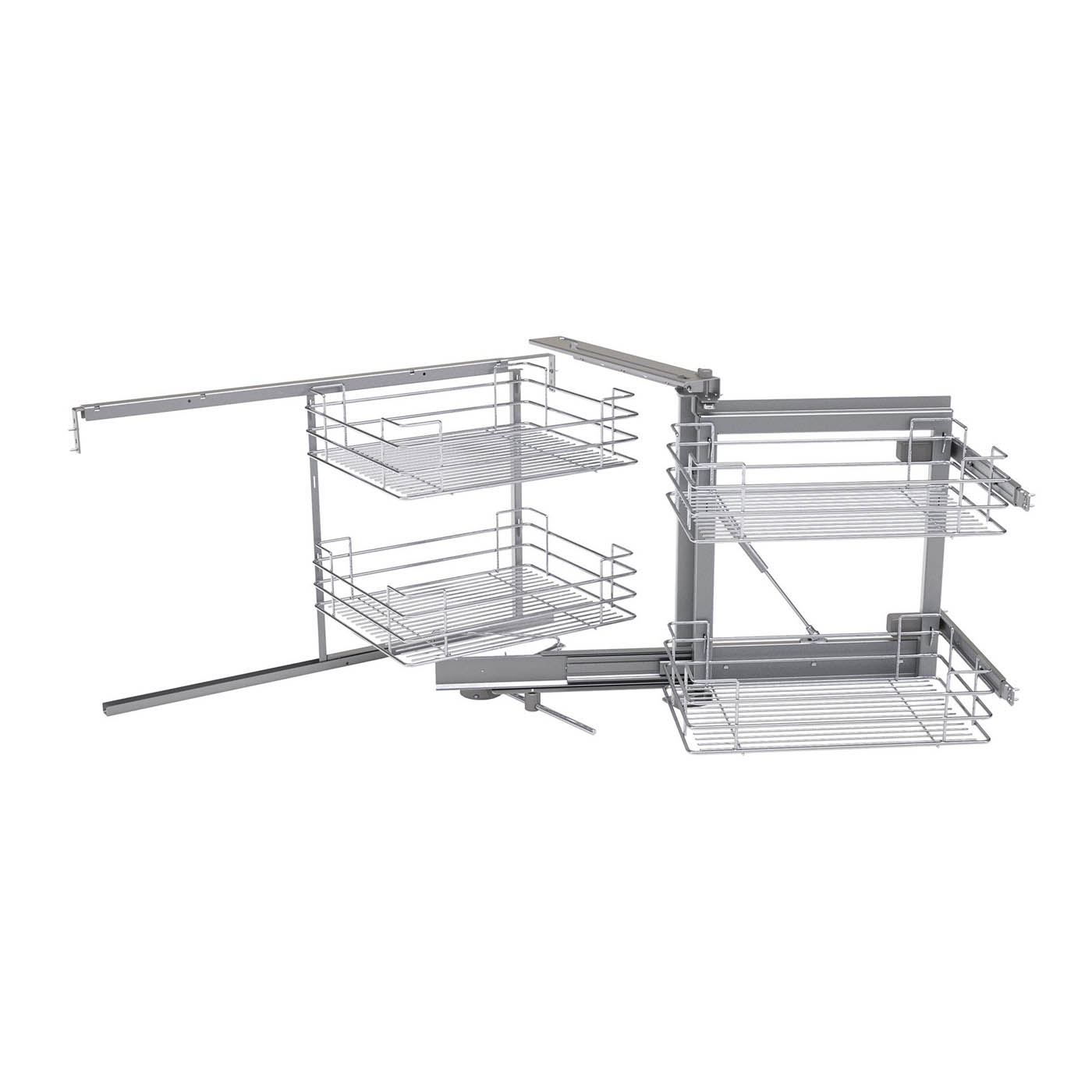 Kitchen Pull-Out Storage Frame For 100cm Corner Unit Righ Handed (W)86cm - Image 1