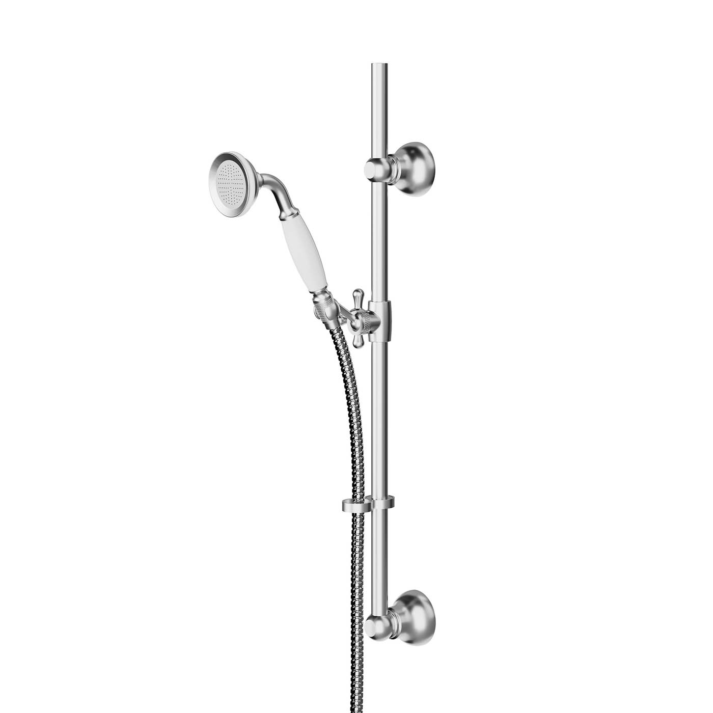 GoodHome Etel Chrome effect Single-spray pattern Shower kit - Image 1