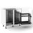 Kitchen Pull-Out Storage Corner Cabinet Right Hand Steel Grey Soft Close 40cm - Image 4