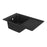 1 Bowl Kitchen Sink Set Black Matt Composite Quartz Reversible Larger Drainer - Image 3