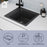 Kitchen Sink Black 1 Bowl Compact Square With Drying Rack Chopping Board - Image 7