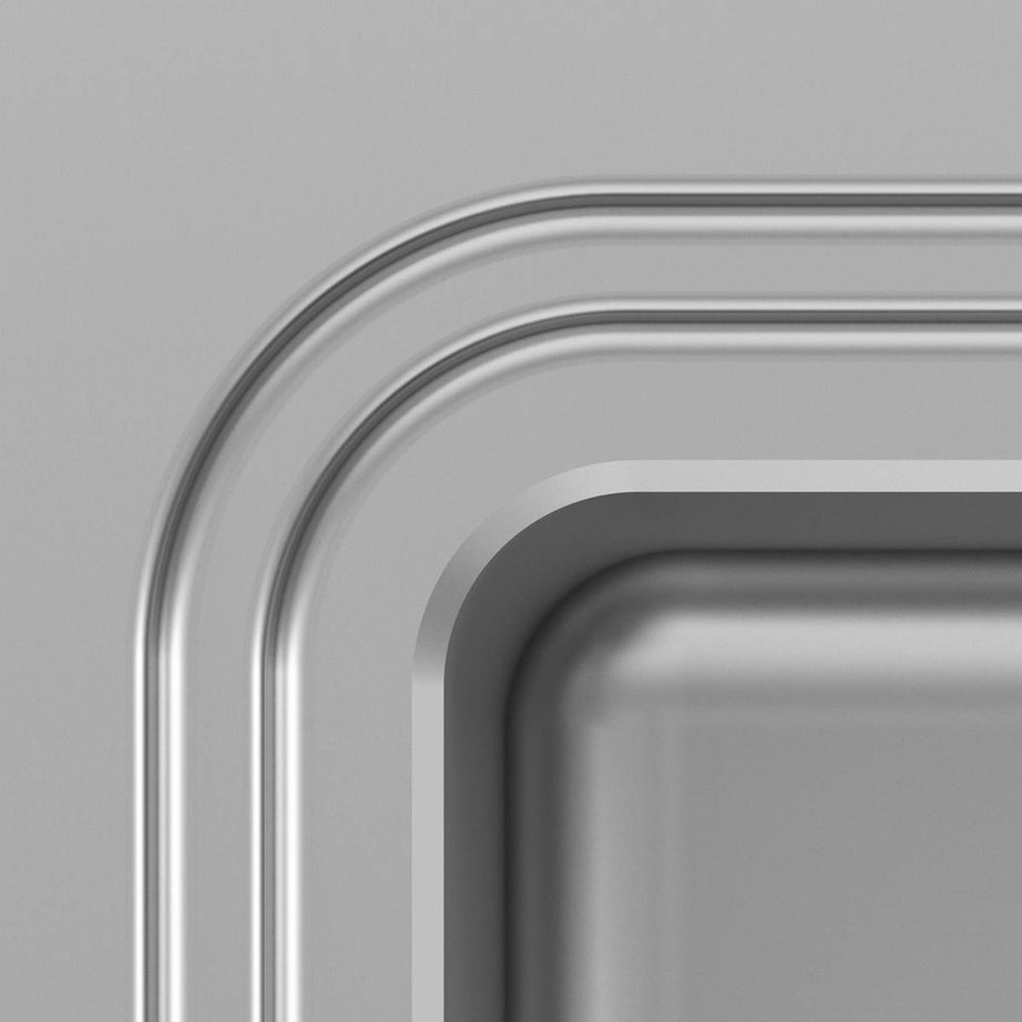 Kitchen Sink 1 Bowl Brushed Stainless Steel Reversible Drainer Rectangular - Image 6