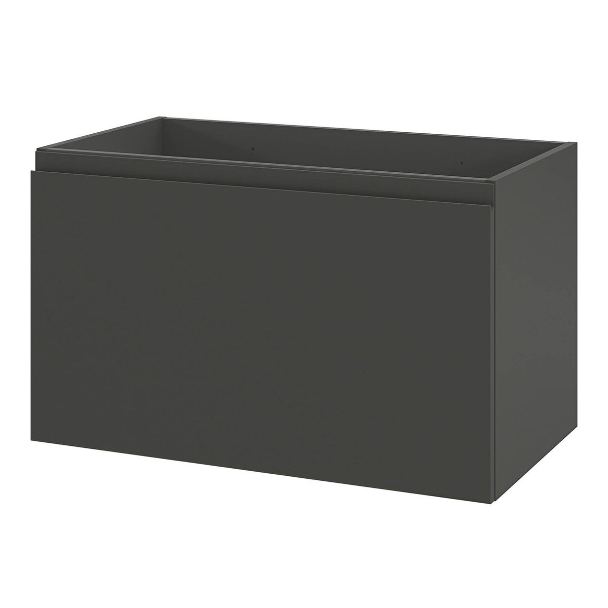 Bathroom Cabinet Levanna Matt Grey Single Wall Mounted Vanity Unit Furniture - Image 8