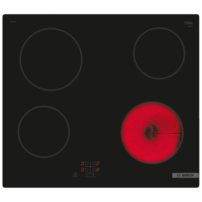 Bosch Built In Hob Ceramic Electric PKE61RAA8B Integrated 4 Zone Touch 59.2cm - Image 2