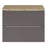 Bathroom Basin Worktop Natural Oak Straight Durable Rustic (T) 2.7 x (L) 80.5cm - Image 2