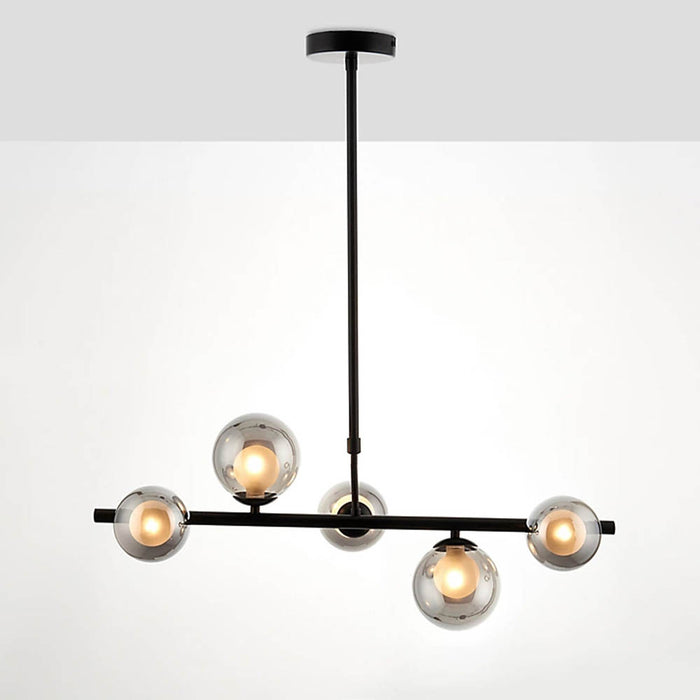 Pendant Ceiling Light 5 Way Horizontal Black Adjustable Height G9 IP20 18W 240V - Image 2