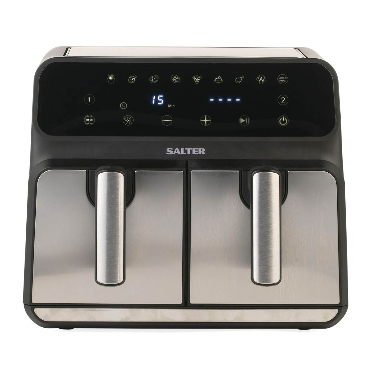 Salter Air Fryer Dual EK5196BQ 7.6L Healthy Food Cooker Less Oil 1700W - Image 2