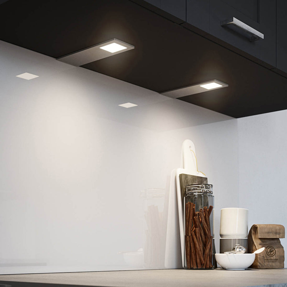 Astro Under Cabinet Light LED Variable White Aluminium Effect 190 x 70mm 3 Pack - Image 5