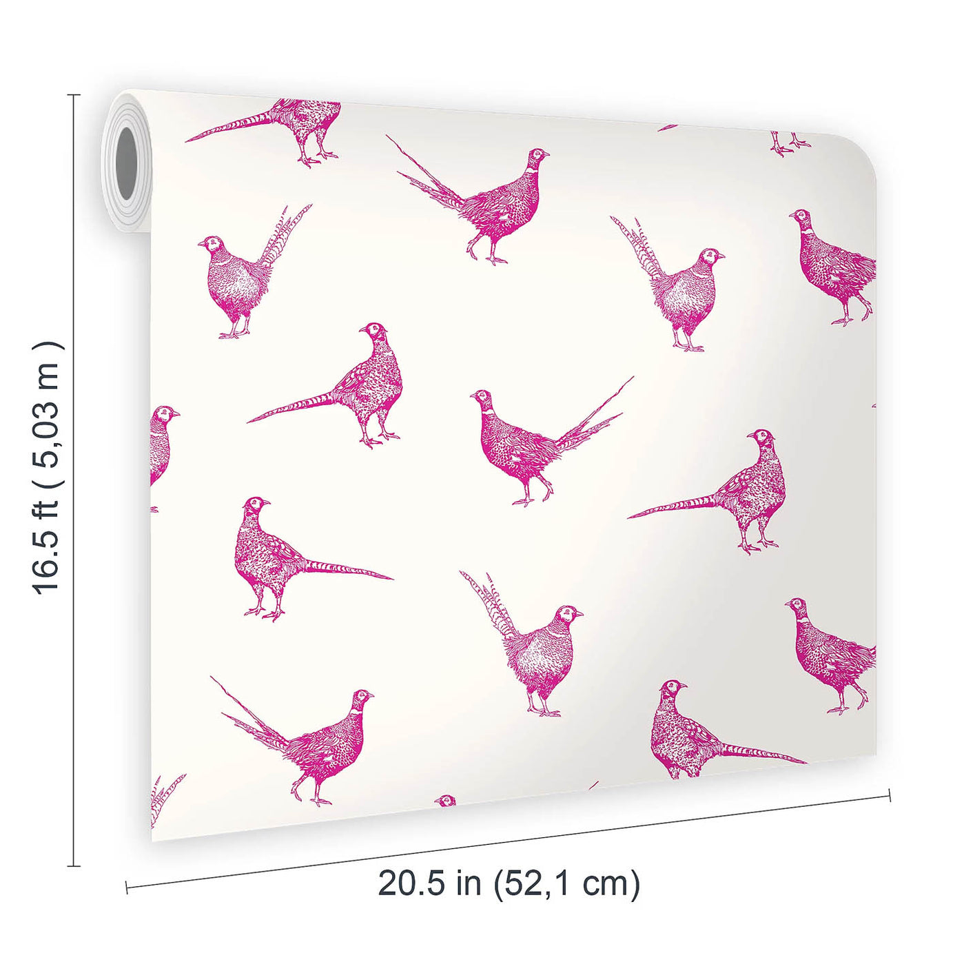Joules Wallpaper Smooth Pink Pheasant Country Lifestyle Bedroom Living Room - Image 2