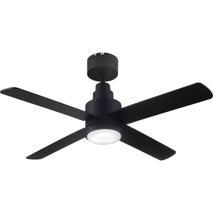 LED Ceiling Fan Light Dimmable Black Remote Control Modern 6 Speed Bedroom - Image 1