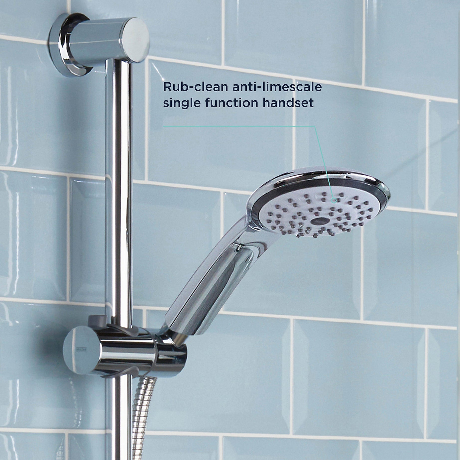 Bristan Mixer Shower Thermostatic Dual Control Gloss Chrome Effect Modern - Image 3