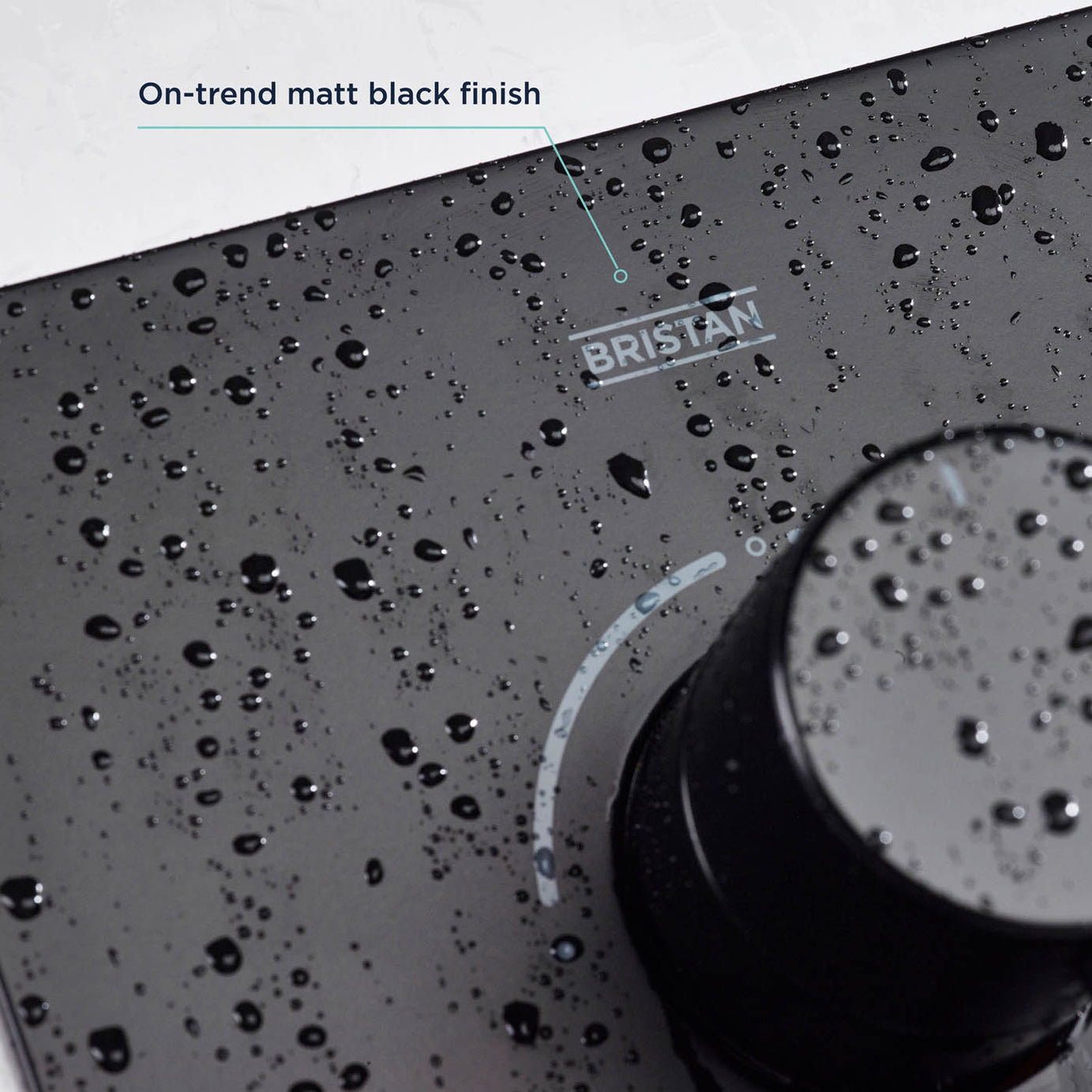 Bristan Thermostatic Mixer Shower Matt Black Recessed Dual Round Head Bathroom - Image 9