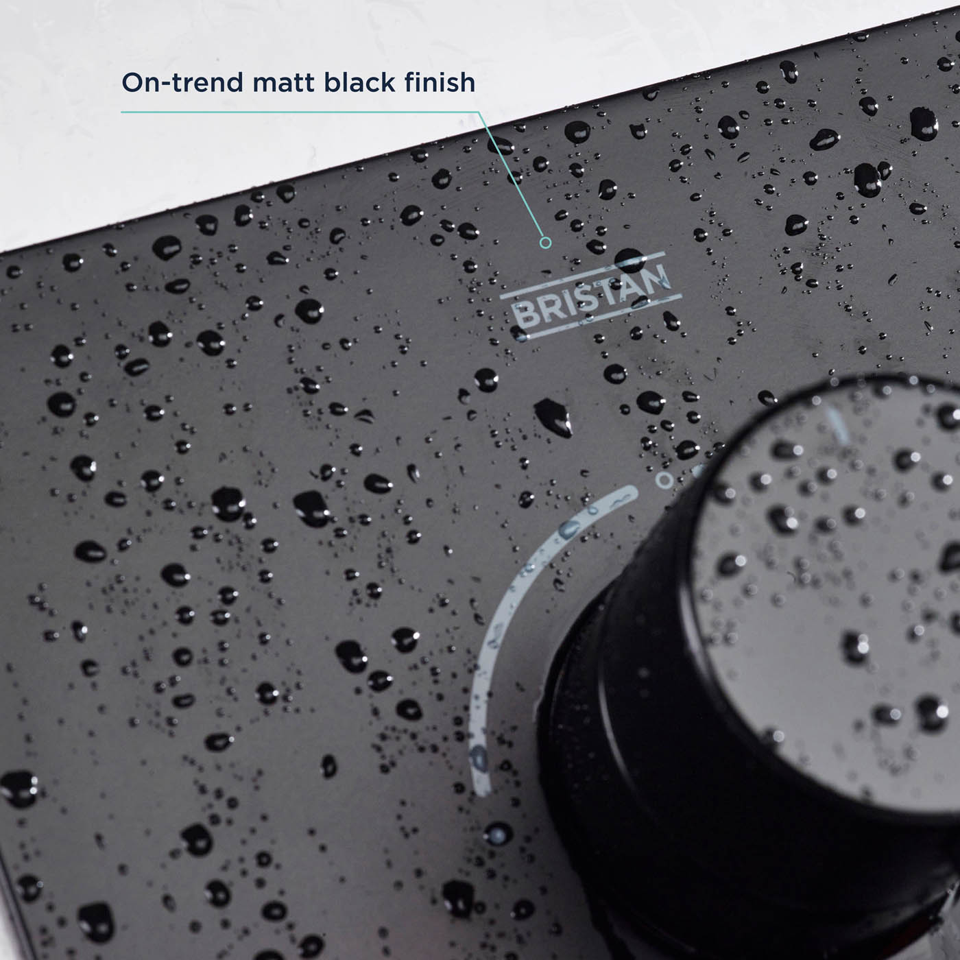 Bristan Thermostatic Mixer Shower Matt Black Recessed Dual Round Head Bathroom - Image 9