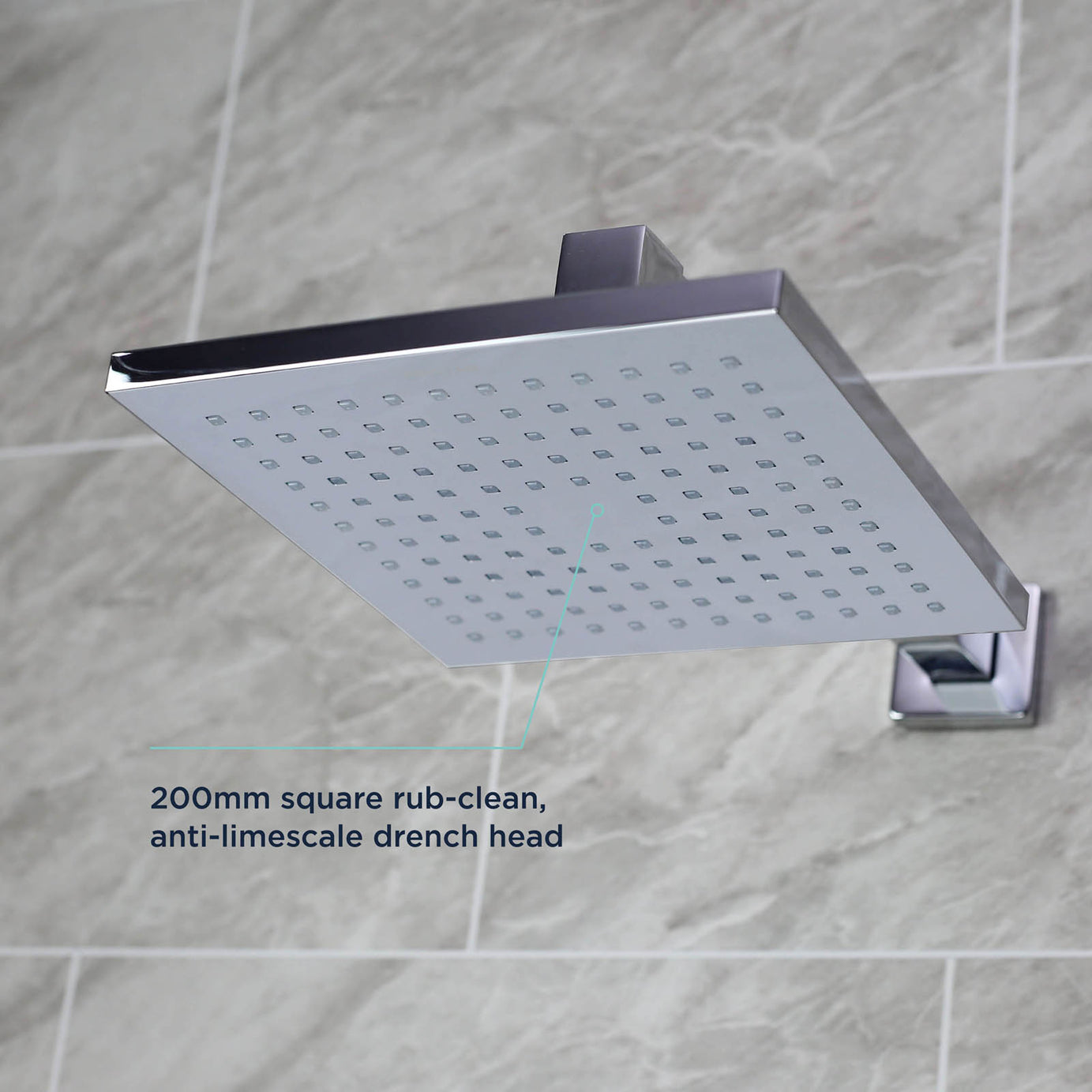 Bristan Thermostatic Mixer Shower Recessed Chrome Single Spray Pattern Dual Head - Image 6