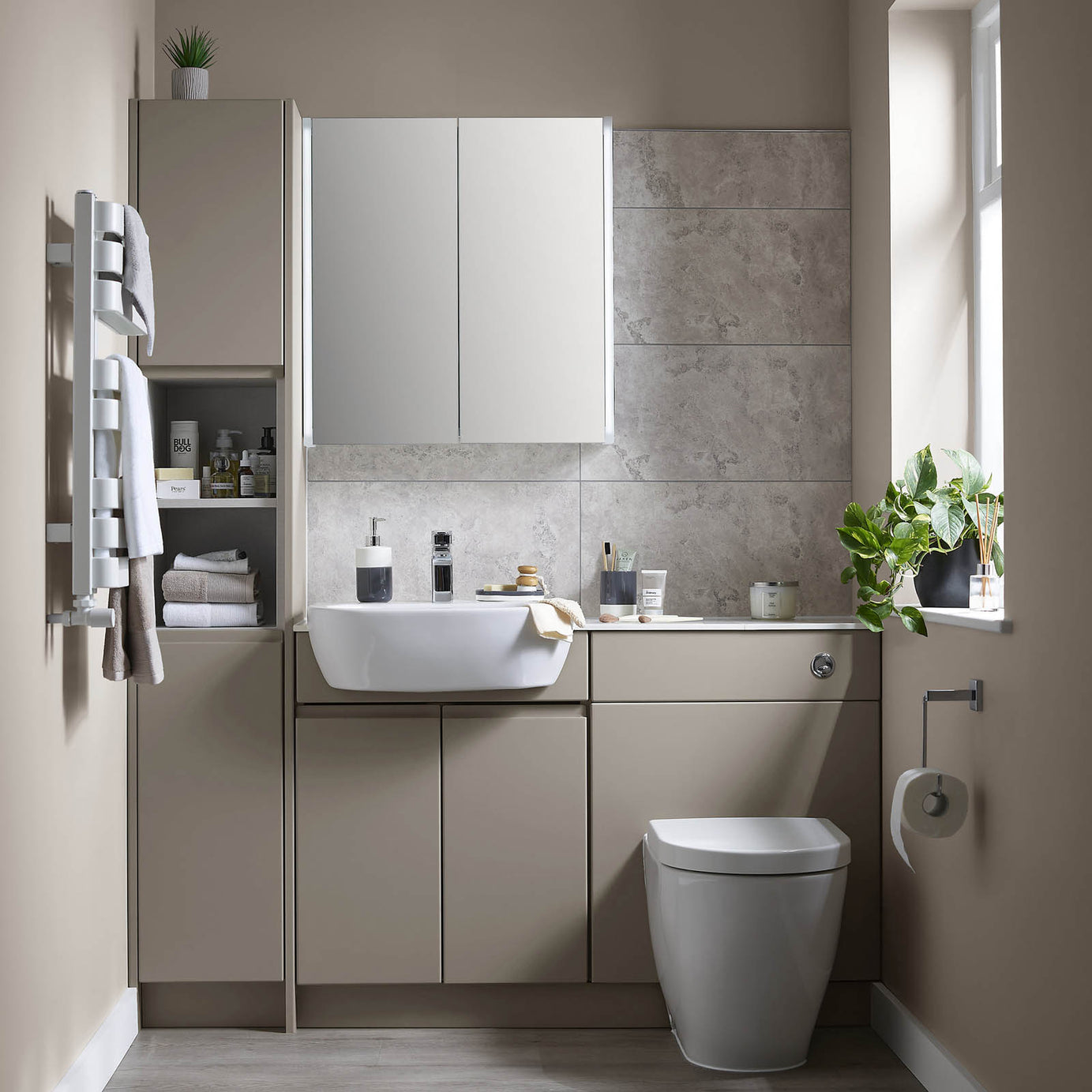 Westport Matt Stone grey End panel (H)900mm - Image 5