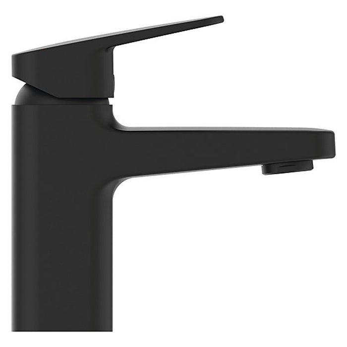 Basin Mono Mixer Tap Matt Black Square Deck-Mounted Single Lever Modern Bathroom - Image 2