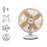 Table Fan Mini Portable Desk Home Office Oscillating 3 Speed Beige 12" 35W - Image 2